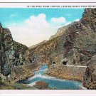 Postcard Wind River Canyon North From Boysen Dam Wyoming