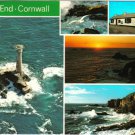 United Kingdom UK Postcard Cornwall Lands End Multi View Lighthouse
