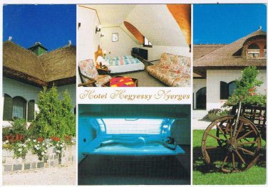 Hungary Postcard Monor Hotel Hegyessy Nyerges Multi View