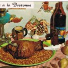Recipe Postcard Gigot a la Bretonne Leg Of Lamb