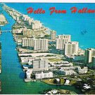 Florida Postcard Hallandale Inland Waterway Gold Coast