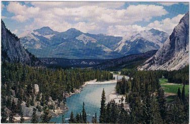 Alberta Postcard Bow Valley Canadian Rockies