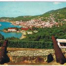 US Virgin Islands Postcard St Thomas Charlotte Amalie View From Bluebeard Castle