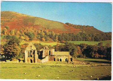 United Kingdom UK Postcard Wales Vale Crucis Abbey Llangollen Denbighshire