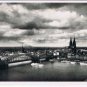 Germany Postcard RPPC Koln Cologne Hohenzollrernbrucke und Dom Bridge Church