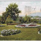 New York Postcard Newburg Flower Beds Downing Park 1911