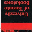 UNIVERSITY OF TORONTO  BOOKSTORE Matchbook Red Bookseller Eddy Match
