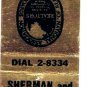 Matchbook Cover Sherman & Hemstreet Insurance Augusta Georgia