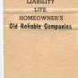 Matchbook Cover Nehring Insurance Agency Tucson Arizona