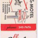 Matchbook Cover El Carlo Motel Valdosta Georgia