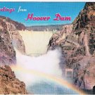 Nevada Arizona Postcard Hoover Dam Rainbow