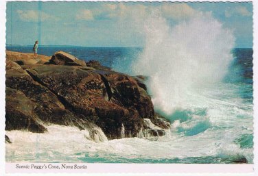 Nova Scotia Postcard Scenic Peggy's Cove Lighthouse Point