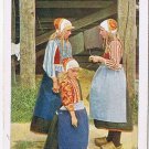 Postcard Marken Chatting By The Stilt House Een Praatje Bij De Paalwoning