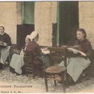 Postcard Dentellieres Flamandes Flemish Lacemakers Color