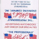 Matchbook Cover Nick's Engraving Company Manassas Virginia