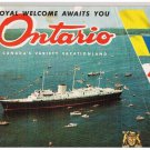 Vintage Official Ontario Canada's Vacationland Vacation Booklet 1959