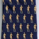 Seta Necktie Statue Of David Repeat Navy