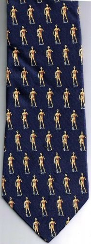Seta Necktie Statue Of David Repeat Navy
