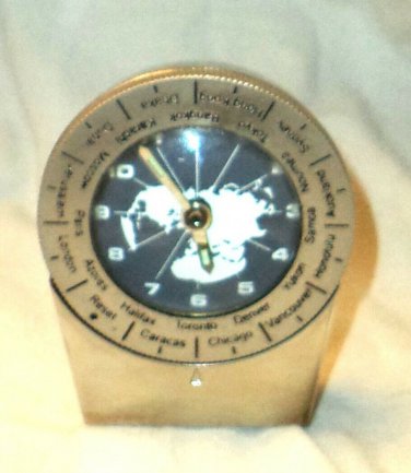 Centrios Auto World Time Clock Model 6311487 Leather Case