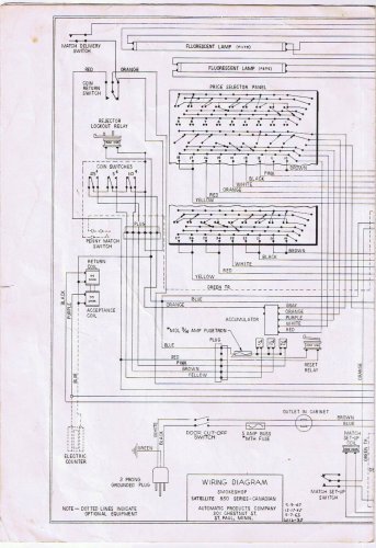 Schematic Smokeshop Satellite 850 Cigarette Machine
