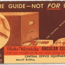 Auburn New York Advertising Card Ink Blotter Central Office Equipment Globe