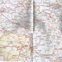 AAA Map Germany Austria Switzerland Czech Poland Hungary Leichtenstein 1984