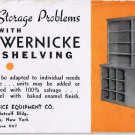 Auburn New York Advertising Card Ink Blotter Central Office Equipment Wernicke