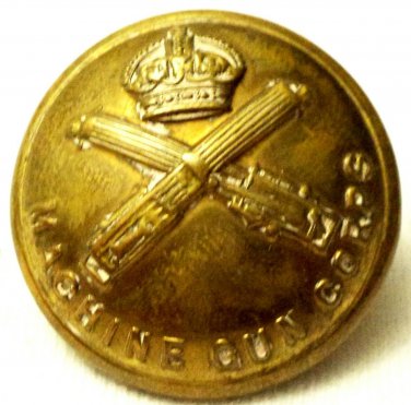 Original WW1 Machine Gun Corps MGC Tunic Button 26mm
