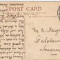 United Kingdom UK Postcard Language Of Flowers Rhododendron Danger Beware 1908