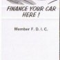 Matchbook Cover First National Bank Iron Mountain Kingsford Michigan Save Money