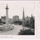 Maryland Postcard RPPC Baltimore Mt Vernon Place 1920s