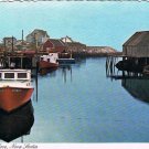 Nova Scotia Postcard Peggy's Cove Boats Wharfs