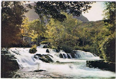 United Kingdom UK Postcard Wales Bettwsgarmon The Nant Mill Falls