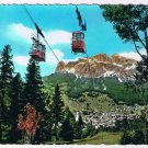 Italy Postcard Dolomiti Cortina La Funivia del Floria Ski Lifts
