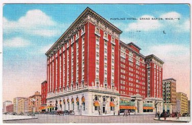 Postcard Pantlind Hotel Grand Rapids Michigan