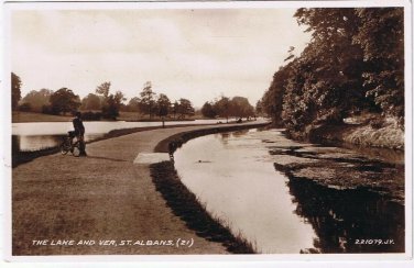 Postcard St Albans The Lake And Ver