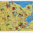 Germany Postcard Lubeck Kiel Pictoral Map Gachet & Co