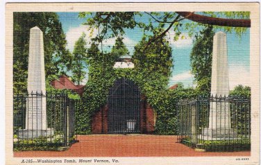 Virginia Postcard Mount Vernon Washington Tomb
