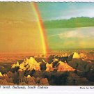 South Dakota Postcard Badlands Pot Of Gold Rainbow