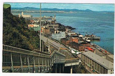 Quebec Postcard Quebec City La Promenade des Gouverneurs Governor's Promenade