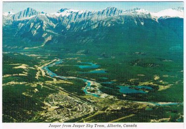 Alberta Postcard Jasper From Jasper Sky Tram