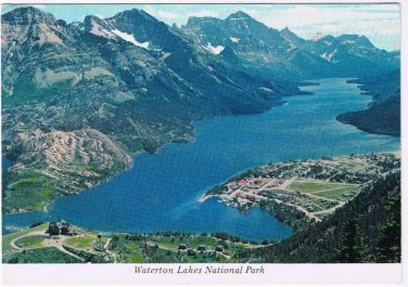 British Columbia BC Postcard Waterton Lakes National Park