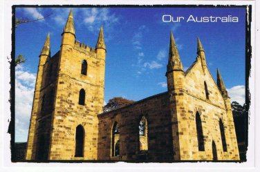 Australia Postcard Church Ruins Port Arthur Historic Site