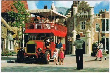 Florida Postcard Disneyworld Epcott Center Lagoon Bus