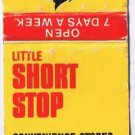 Advertising Matchbook Cover Little Short Stop Convenience Stores