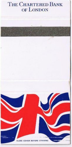 Matchbook Cover The Chartered Bank Of London