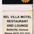 Advertising Matchbook Cover Belville Kansas Best Western Bel Villa Motel