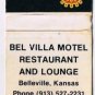 Advertising Matchbook Cover Belville Kansas Best Western Bel Villa Motel