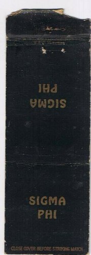 Matchbook Cover Sigma Phi