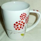 Starbucks I Love You 12 oz 2007 Mug Hearts and Flowers